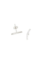 Boucles D'Oreilles "Merveilles Grimpantes" Or Blanc 375/1000