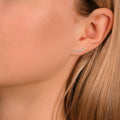Boucles D'Oreilles "Merveilles Grimpantes" Or Blanc 375/1000