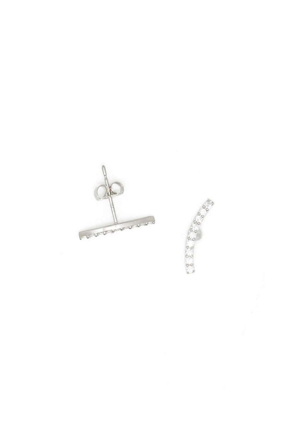 Boucles D'Oreilles "Merveilles Grimpantes" Or Blanc 375/1000