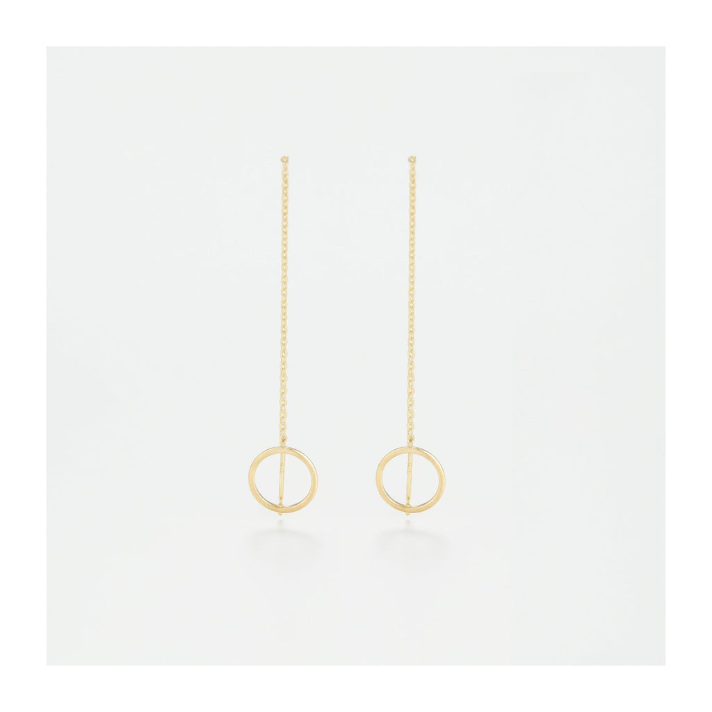 Boucle D'Oreilles "Cercles Imaginaires" Or Jaune