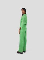 Pantalon Spartacus In Green Kelly Cupro