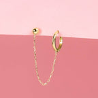 Boucle D'Oreille Unitaire "Clou" - 375/1000