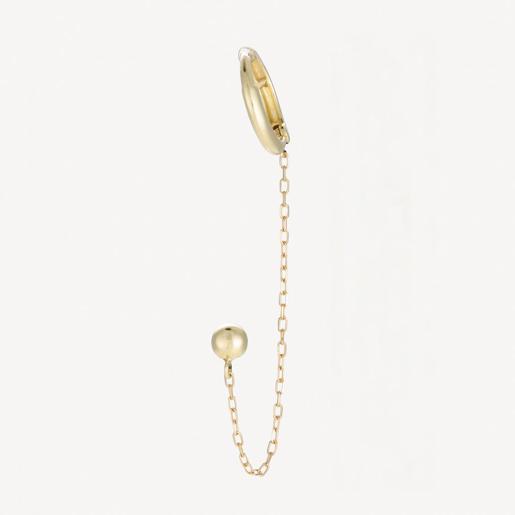 Boucle D'Oreille Unitaire "Clou" - 375/1000