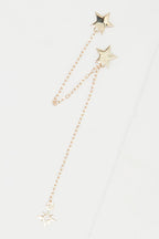 Bijou D'Oreille Unitaire "Double Étoile" - Or Jaune 375/1000