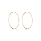 Boucles d'oreilles "Créoles dorées" 50 mm Or Jaune 375/1000