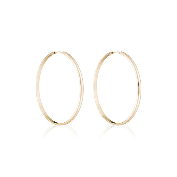 Boucles d'oreilles "Créoles dorées" 50 mm Or Jaune 375/1000