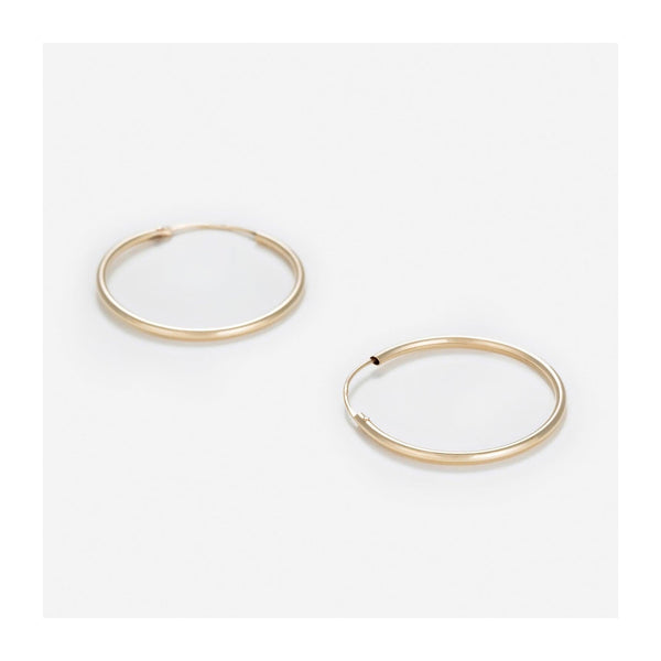 Boucles D'Oreilles "Sublimes Créoles"  20 Mm Or Jaune 375/1000