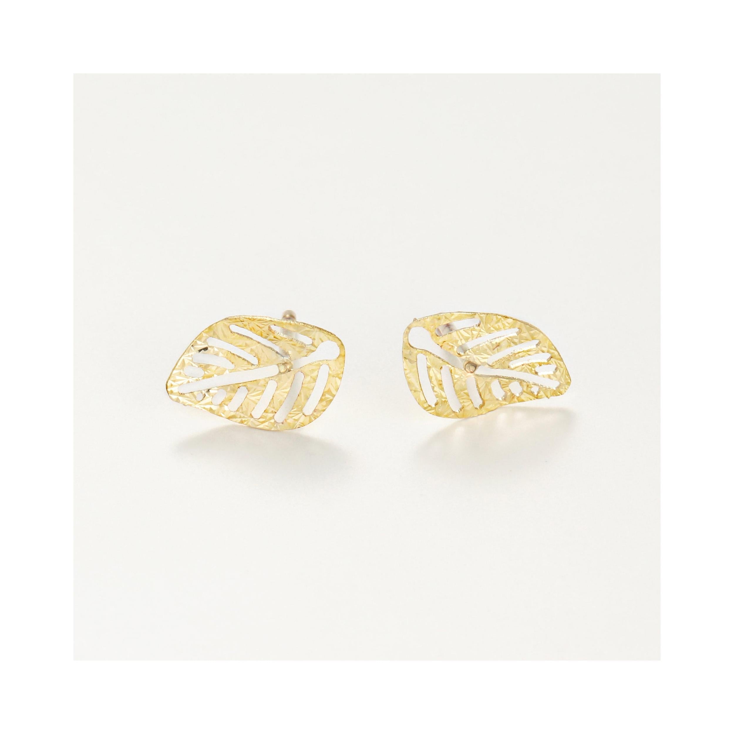 Boucles D'Oreilles " Sous Le Vent " Or Jaune 375 /1000
