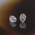 Boucles D'Oreilles " Sous Le Vent " Or Blanc 375/1000