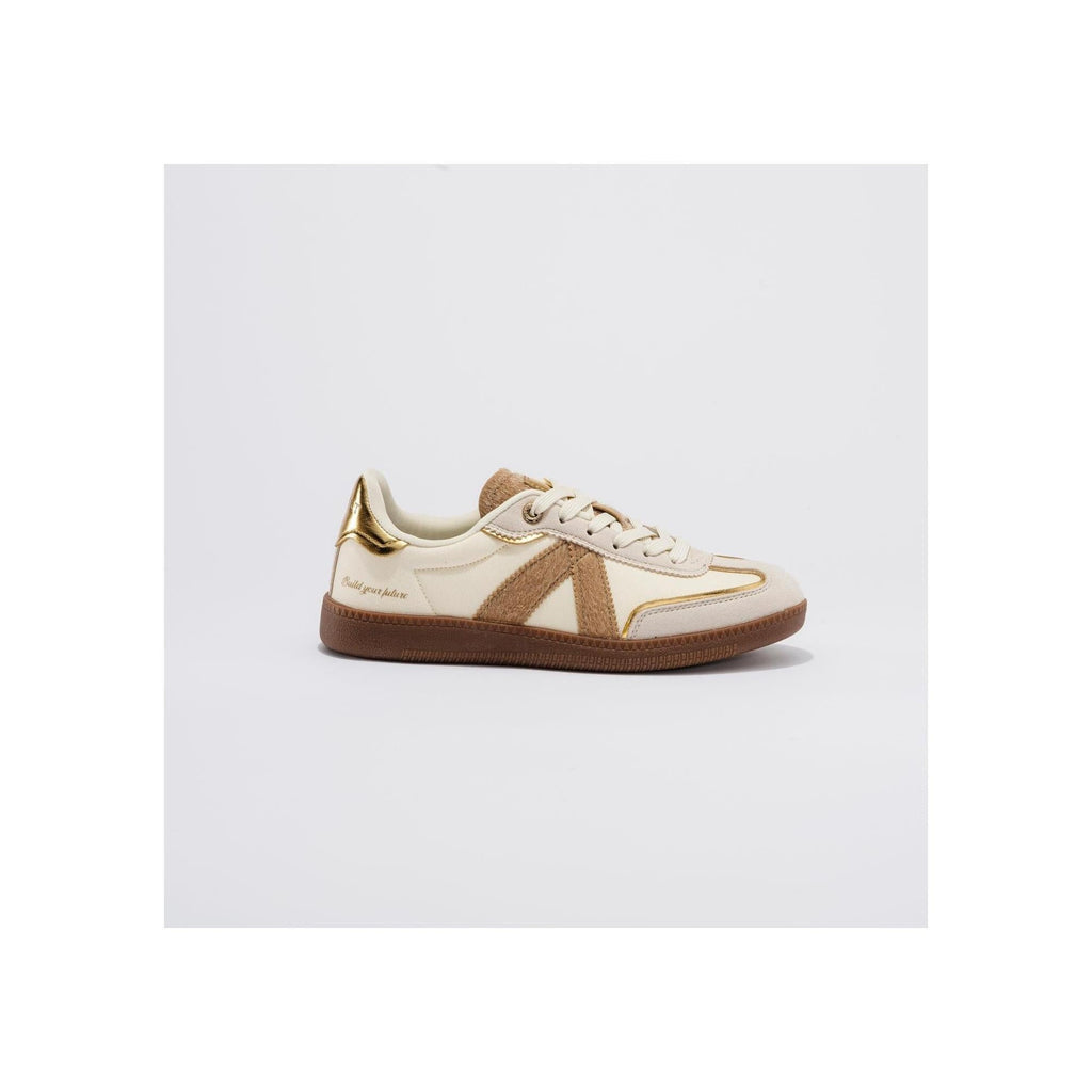 Sneakers Elite Classic Tan-Beige-Pony Hair-Gold