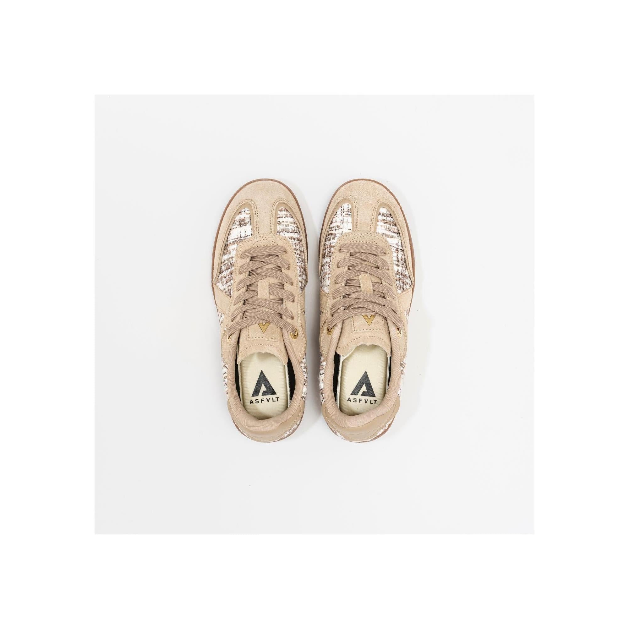 Sneakers Elite Classic Tan-Beige-Tweed