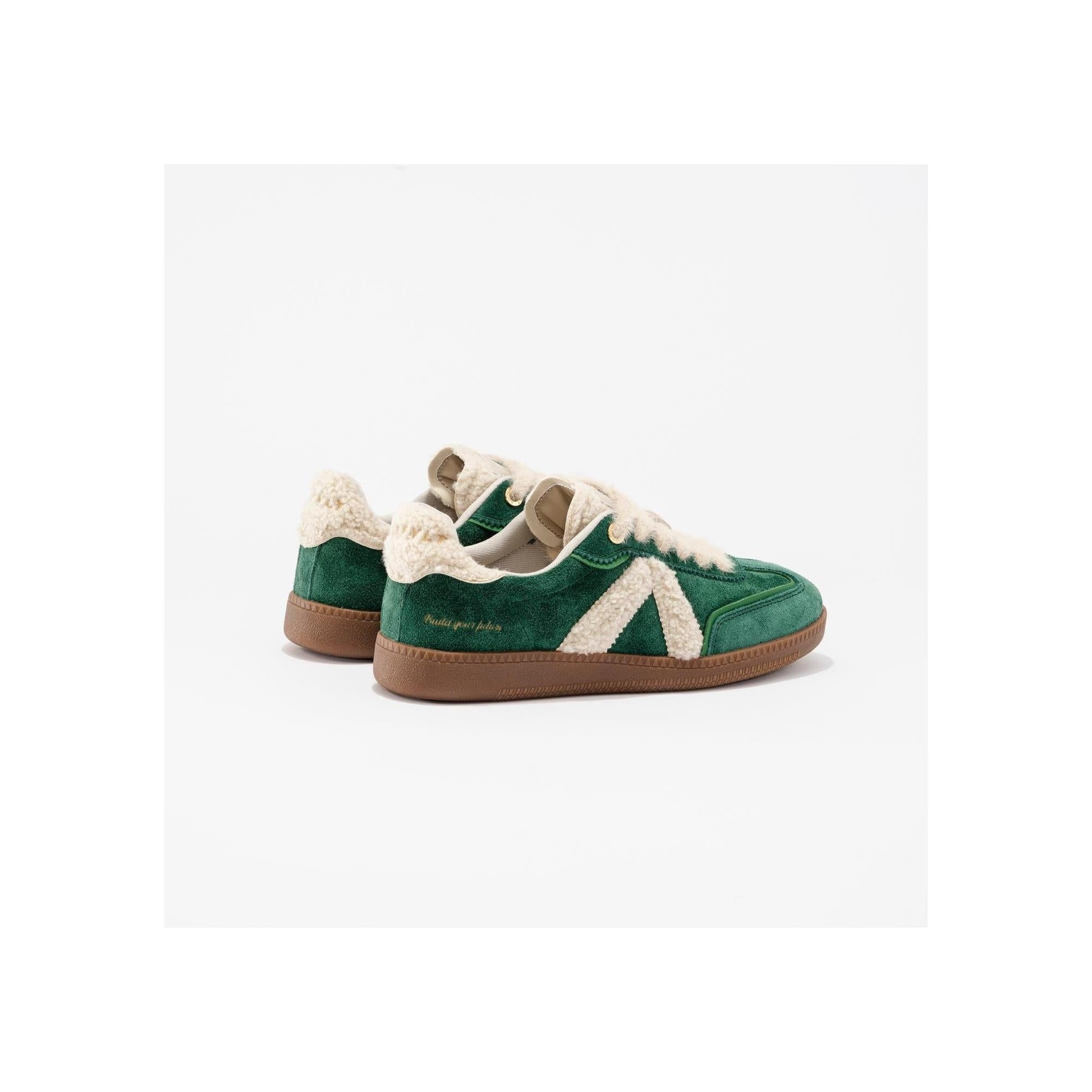 Sneakers Elite Classic Green-Cream-Sherpa