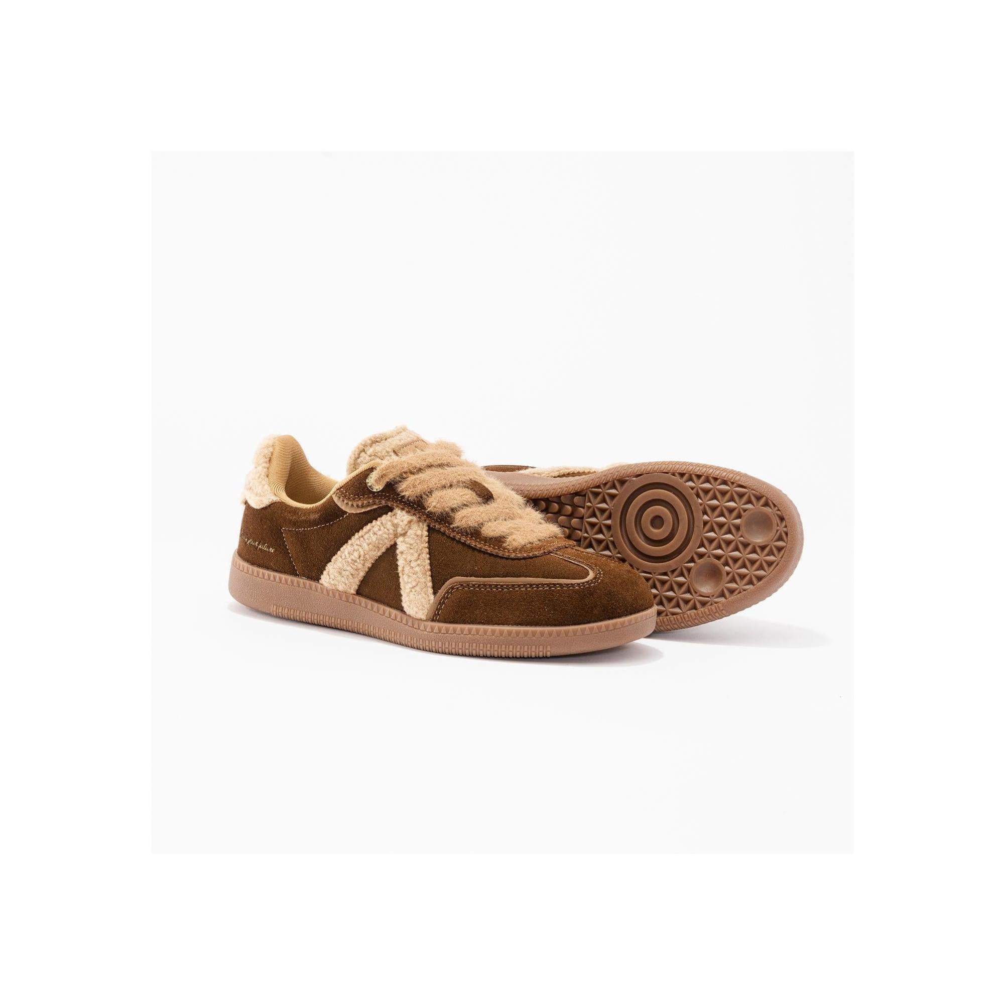 Sneakers Elite Classic Brown-Tan-Sherpa