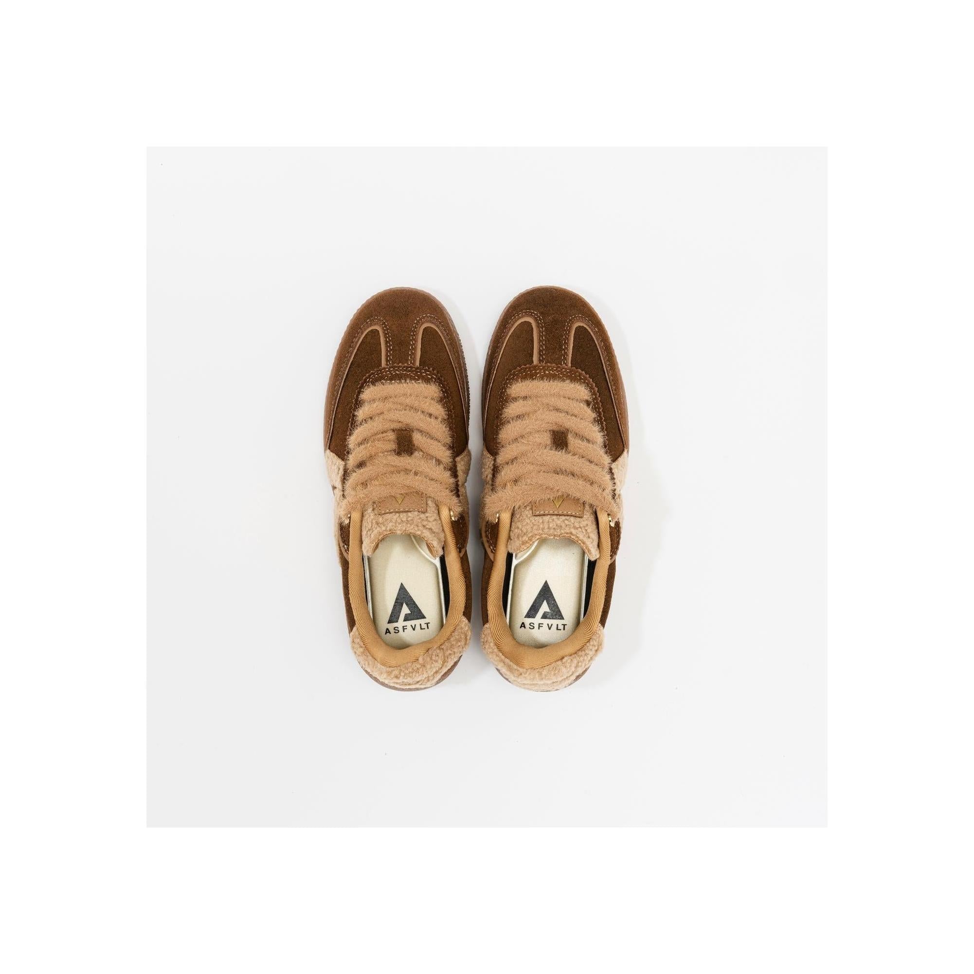 Sneakers Elite Classic Brown-Tan-Sherpa