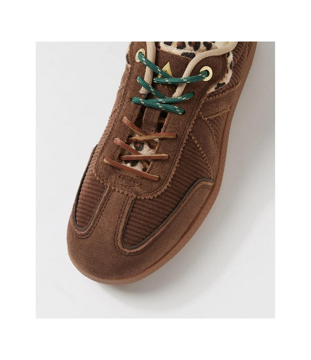Sneakers Elite Classic - Brown-Corduroy-Leopard