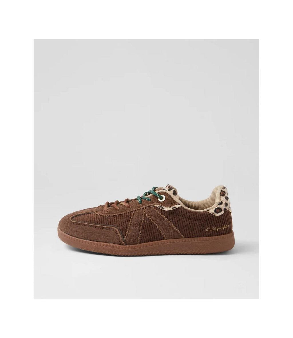 Sneakers Elite Classic - Brown-Corduroy-Leopard