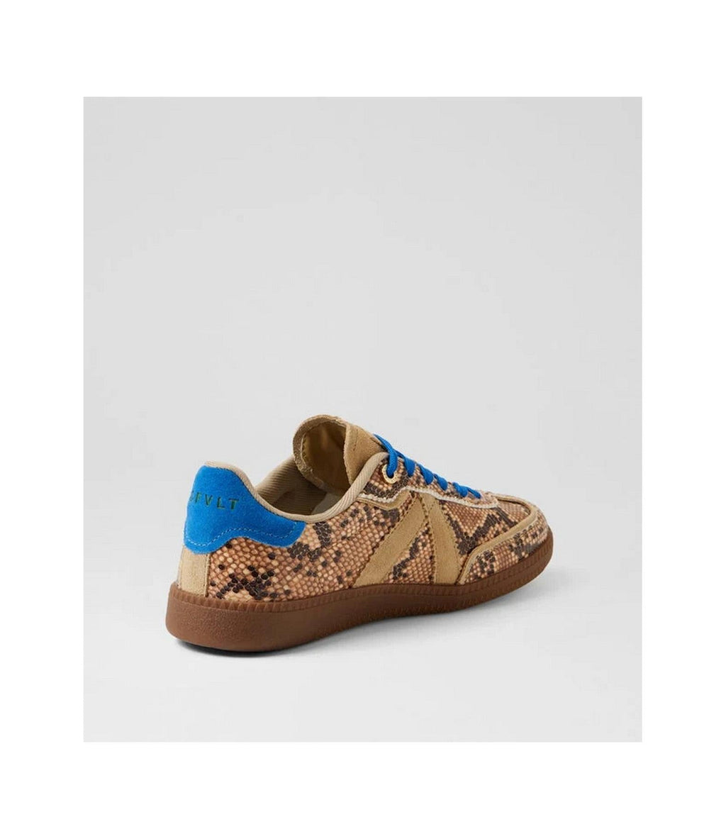 Sneakers Elite Classic - Beige Snake/Blue
