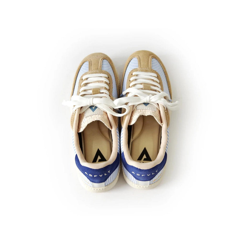 Sneakers Elite Classic - Blue Stripe /Sand