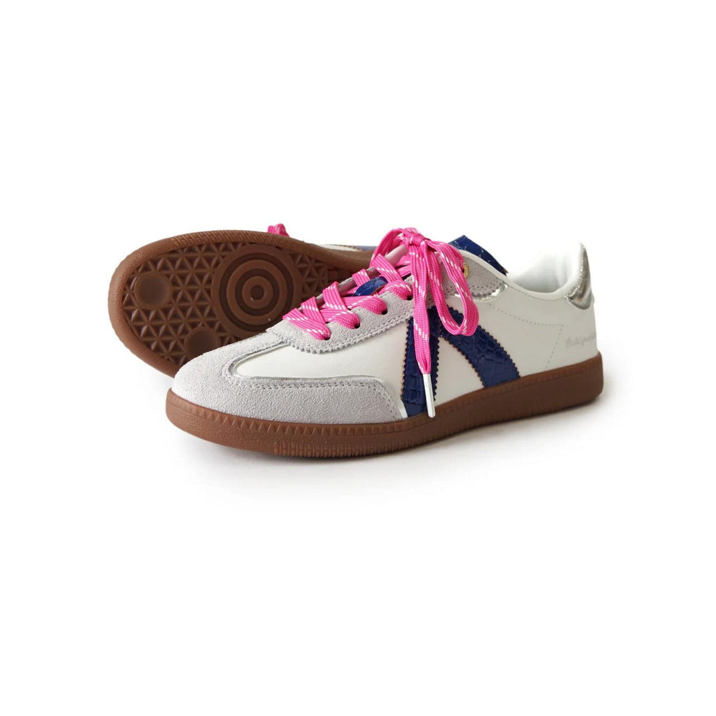 Sneakers Elite Classic - White/ Navy Croc/Silver