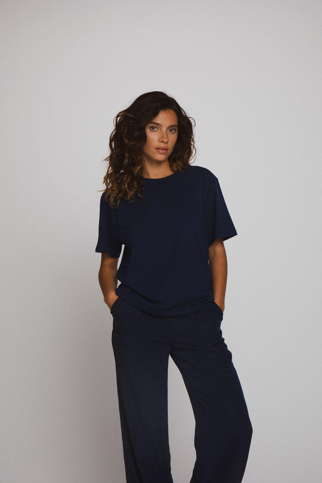 T-Shirt Pizza Yolo Navy
