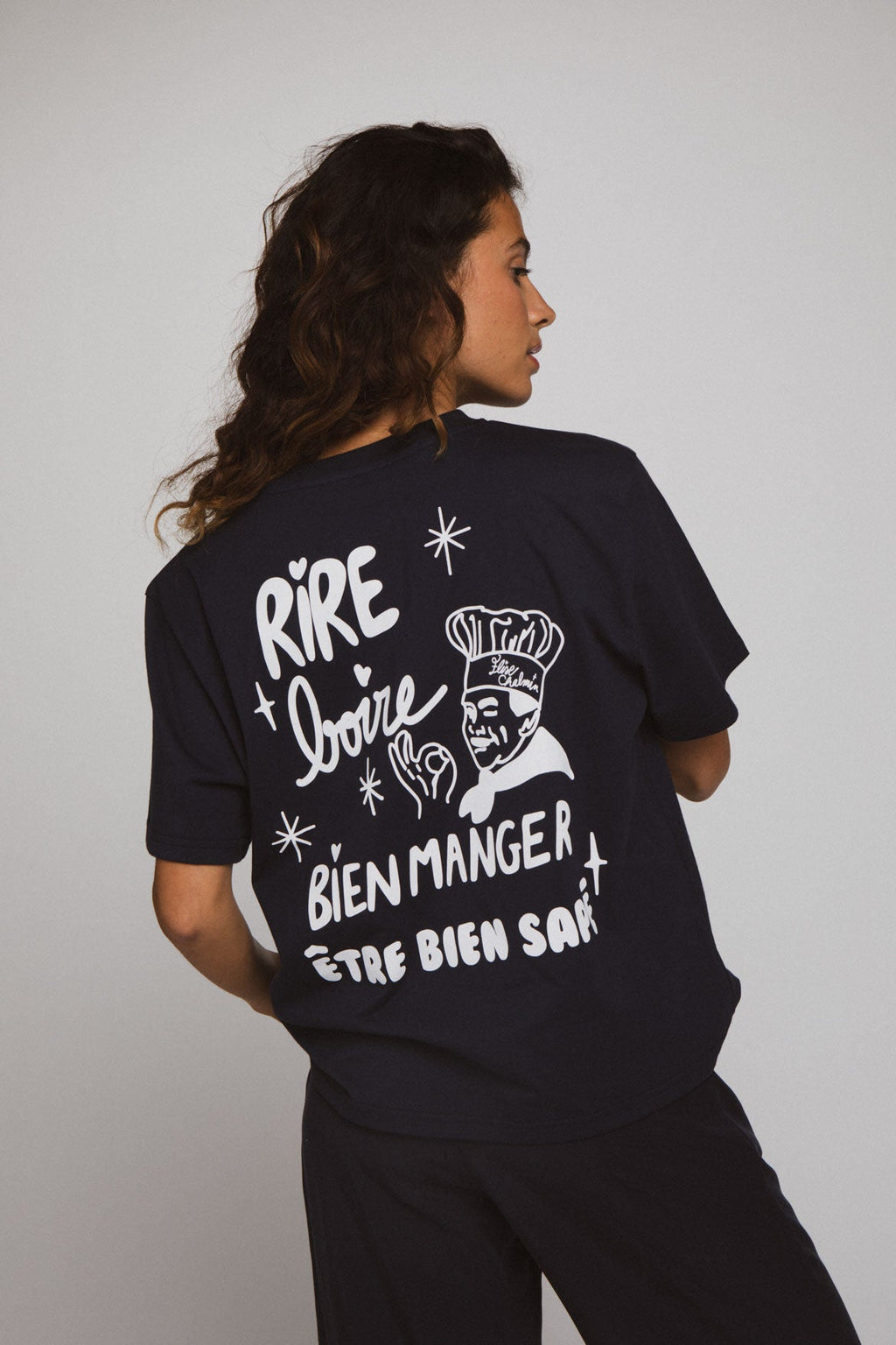 T-Shirt Pizza Yolo Navy