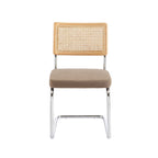 Ella - Lot De 2 Chaises - Velours Côtelé Taupe