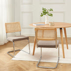 Ella - Lot De 2 Chaises - Velours Côtelé Taupe