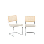 Ella - Lot De 2 Chaises - Tissu Écru