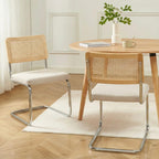 Ella - Lot De 2 Chaises - Tissu Écru