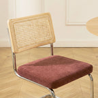 Ella - Lot De 2 Chaises - Tissu Bordeaux