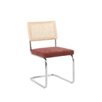 Ella - Lot De 2 Chaises - Tissu Bordeaux