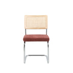 Ella - Lot De 2 Chaises - Tissu Bordeaux