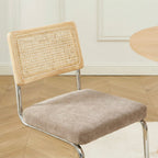 Ella - Lot De 2 Chaises - Tissu Marron