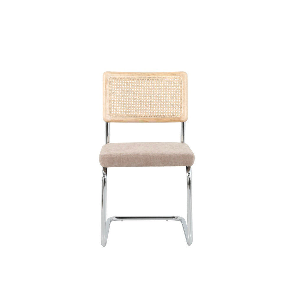 Ella - Lot De 2 Chaises - Tissu Marron