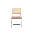 Ella - Lot De 2 Chaises - Tissu Marron