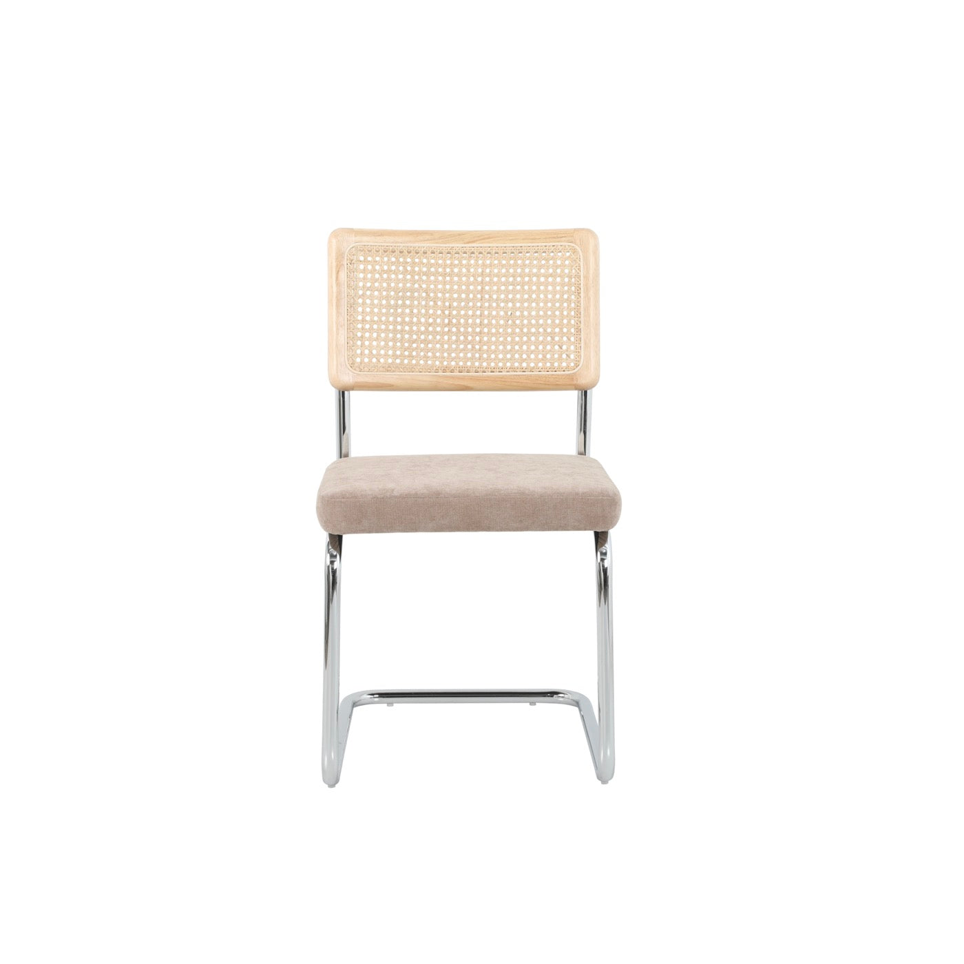 Ella - Lot De 2 Chaises - Tissu Marron