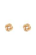 Boucles D'Oreilles "Noeud Torsadé 8 Mm"  Or Jaune 375/1000