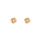 Boucles D'Orelles "Noeud Torsadé 8 Mm" Or Jaune 375/1000 - Or Jaune 375/1000