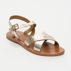 Sandales Eneya - Light Gold Croco