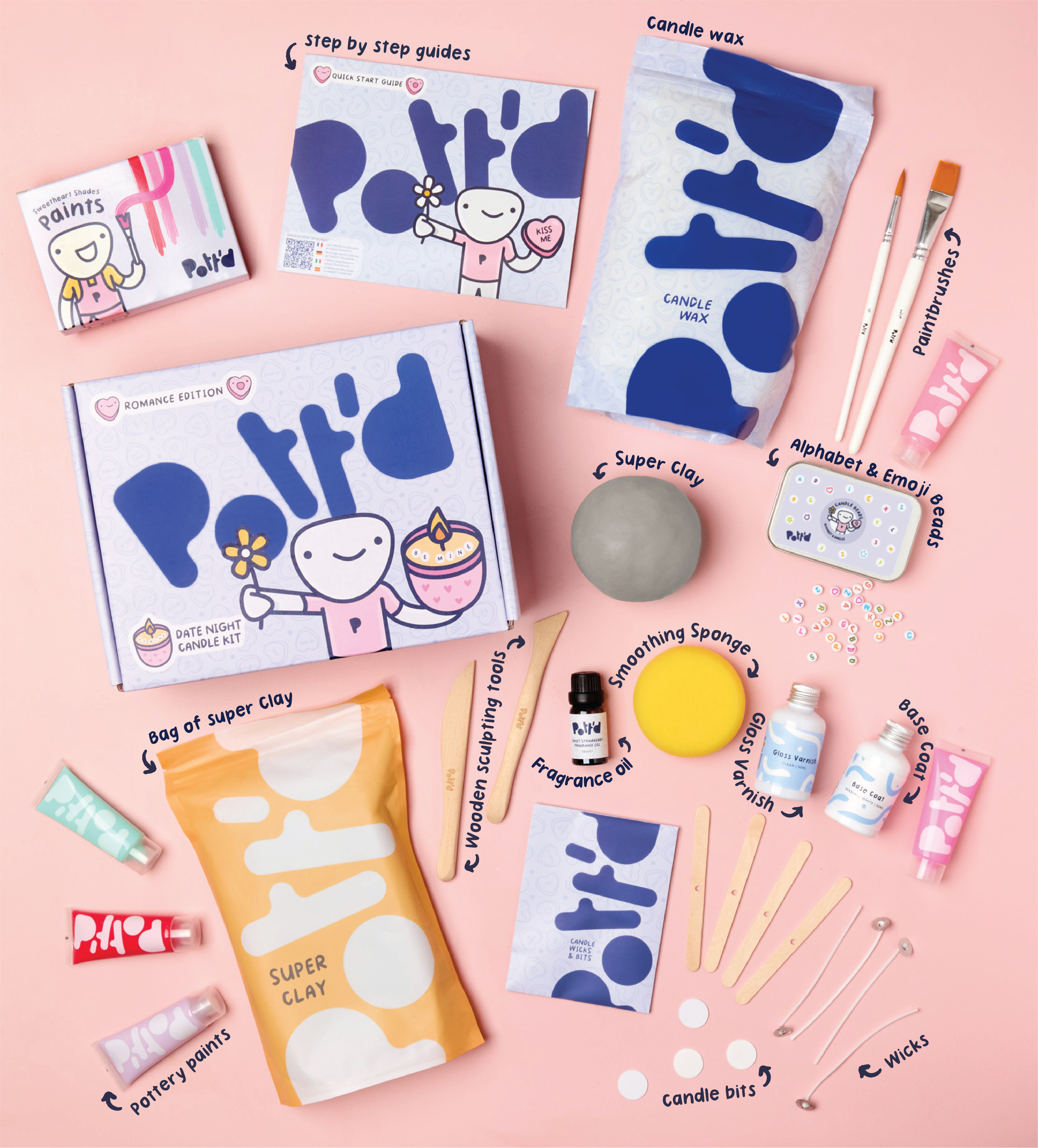 Kit Bougie Pour Soirée Romantique