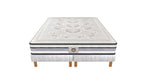 Chambourcy - Ensemble Matelas + Sommier - Blanc/Noir