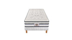 Chambourcy - Ensemble Matelas + Sommier - Blanc/Noir