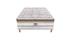 Renaissance - Ensemble Matelas + Sommier - Blanc/Marron