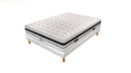 Versailles - Ensemble Matelas + Sommier - Blanc/Noir