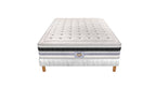 Versailles - Ensemble Matelas + Sommier - Blanc/Noir