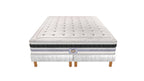 Versailles - Ensemble Matelas + Sommier - Blanc/Noir