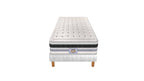 Versailles - Ensemble Matelas + Sommier - Blanc/Noir