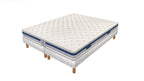 Villandry - Ensemble Matelas + Sommier - Blanc/Gris