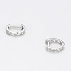 Boucles D'Oreilles "Anneau Pm" Diamants 0,06Ct/20 - Or Blanc