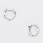 Boucles D'Oreilles "Anneau Pm" Diamants 0,06Ct/20 - Or Blanc